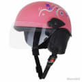 Sage Square open face helmets Pink Back View