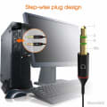 Sounce adapters Black 3.5mm Top View