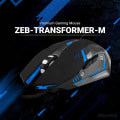 ZEBRONICS gaming mice black ZEBRONICS-Transformer-M High-Performance Side View
