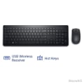 Dell Keyboard KM3322W Back View