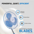 V-Guard pedestal fans White Blue rpm Top View