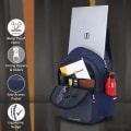 NORTH Laptop backpack Neavy Blue Back View