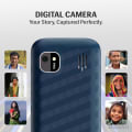 Lava Gem Display Keypad Phone Blue Top View