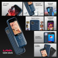 Lava Gem Display Keypad Phone Blue Detail View