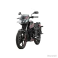 Bajaj Pulsar Motorcycle Sparkle Black Red Top View