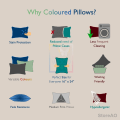 WOODWHITE standard pillows Blue Colored Hypoallergenic Side View