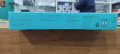 Side view of Logitech K120 Corded USB Keyboard box showing warranty and certification details