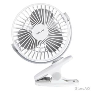 Bajaj Portable USB Fan 95 w White Smoke 110mm 4 hours Pygmy Mini USB Charging