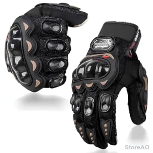 AutokraftZ Probiker Gloves Black Anti-Skid Breathable Medium
