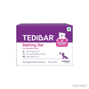 TEDIBAR baby soaps 75gx3 Pink Moisturising Bathing (Pack 100%