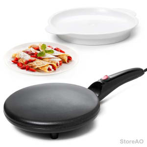 Moss & Stone crepe makers 800 watts black Electric MakerIPan