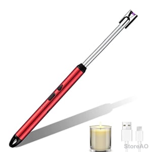 XINGGANG Electric Gas Lighter with LED Display & Flexible Neck