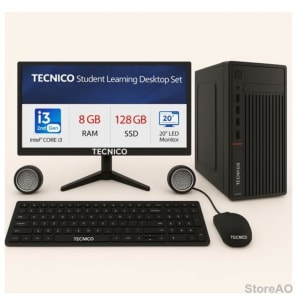 TECNICO desktops 20" BLACK Student Learning Set, All-in-One Computer,