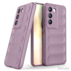 Basics Silicone Back Case for Vivo T3 5G - Red, Wireless Charging