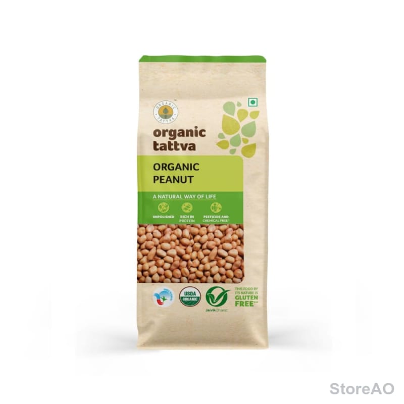 ORGANIC TATTVA peanuts 500g Front View
