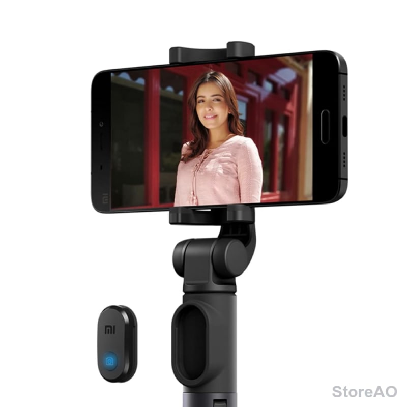 XIAOMI tripods Black Selfie Stick Stand Front View