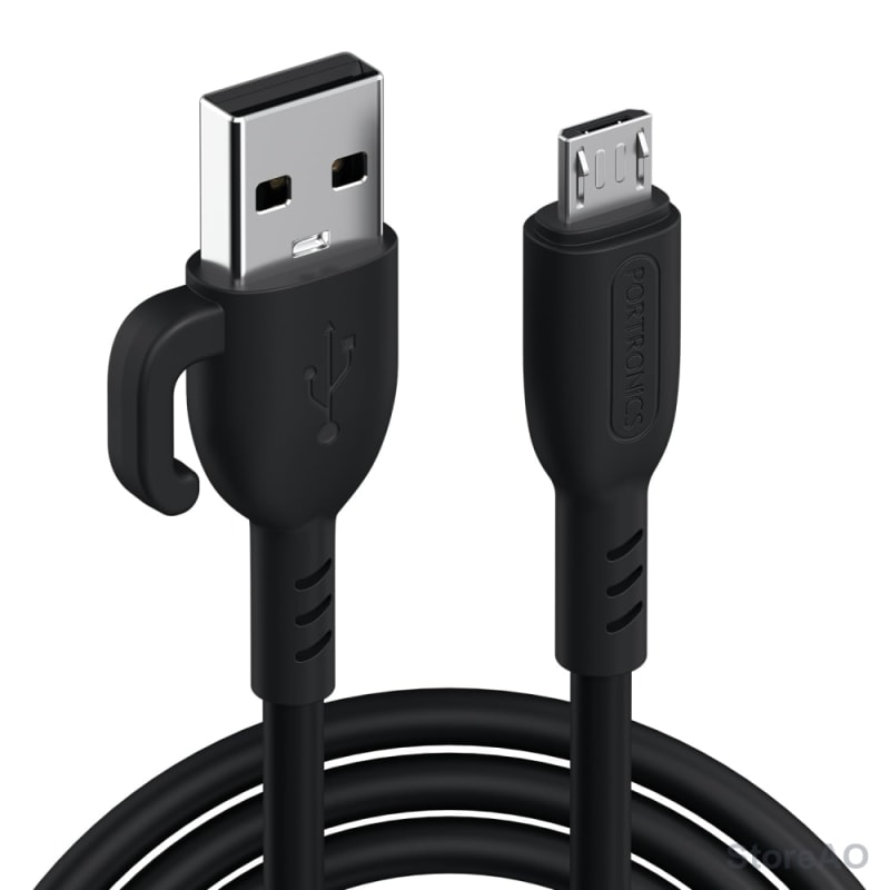 Portronics USB-A Micro 3.0A Front View