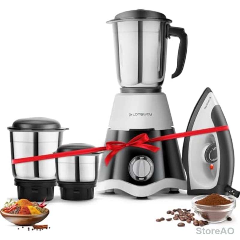 LONGWAY mixer grinders Black Front View