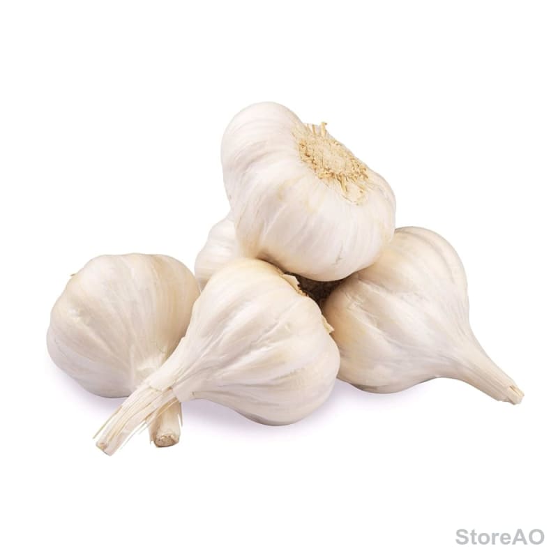 Fresh Organic Garlic, 100g Front View