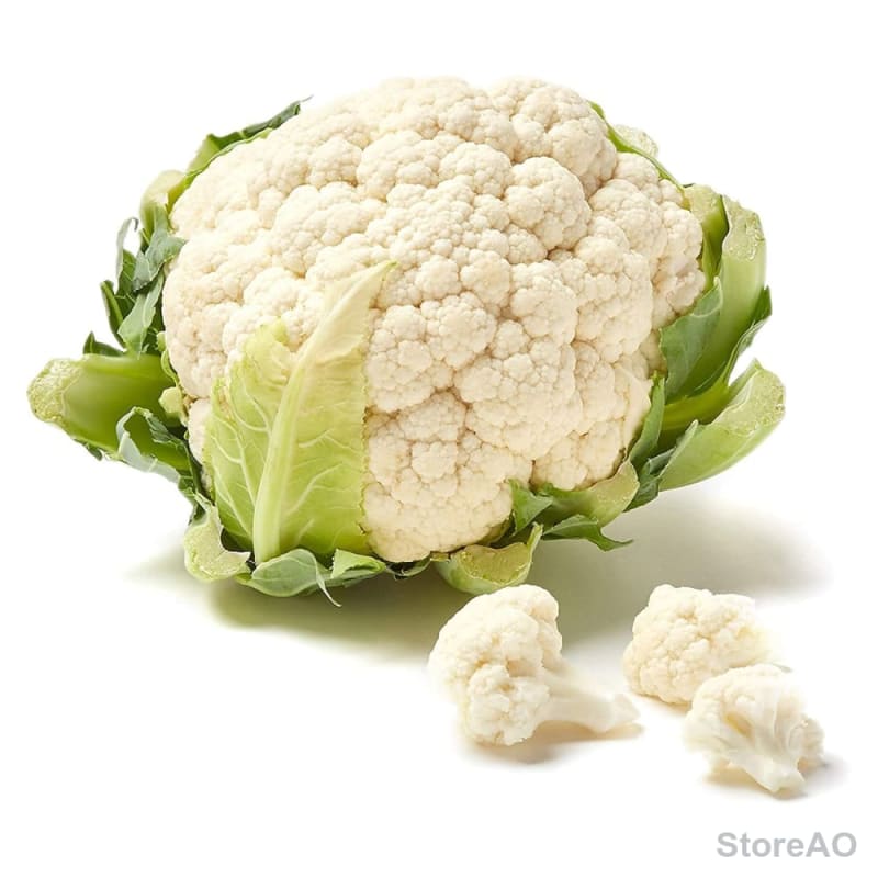 Fresh Organic Cauliflower 1Pc Front View