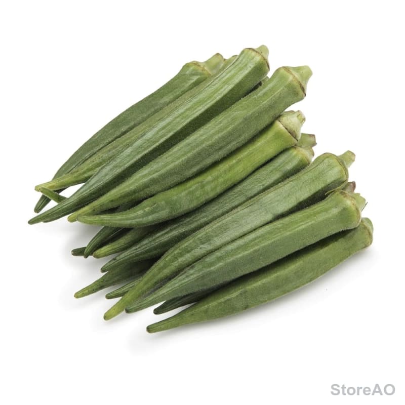 Fresh Organic Bhendi, 500g. Front View