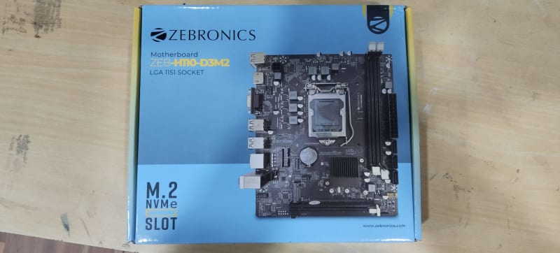 Zebronics ZEB-H110-D3M2 motherboard front box view