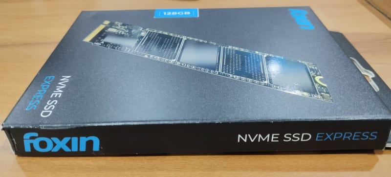 Foxin NVME SSD Express 128GB front packaging