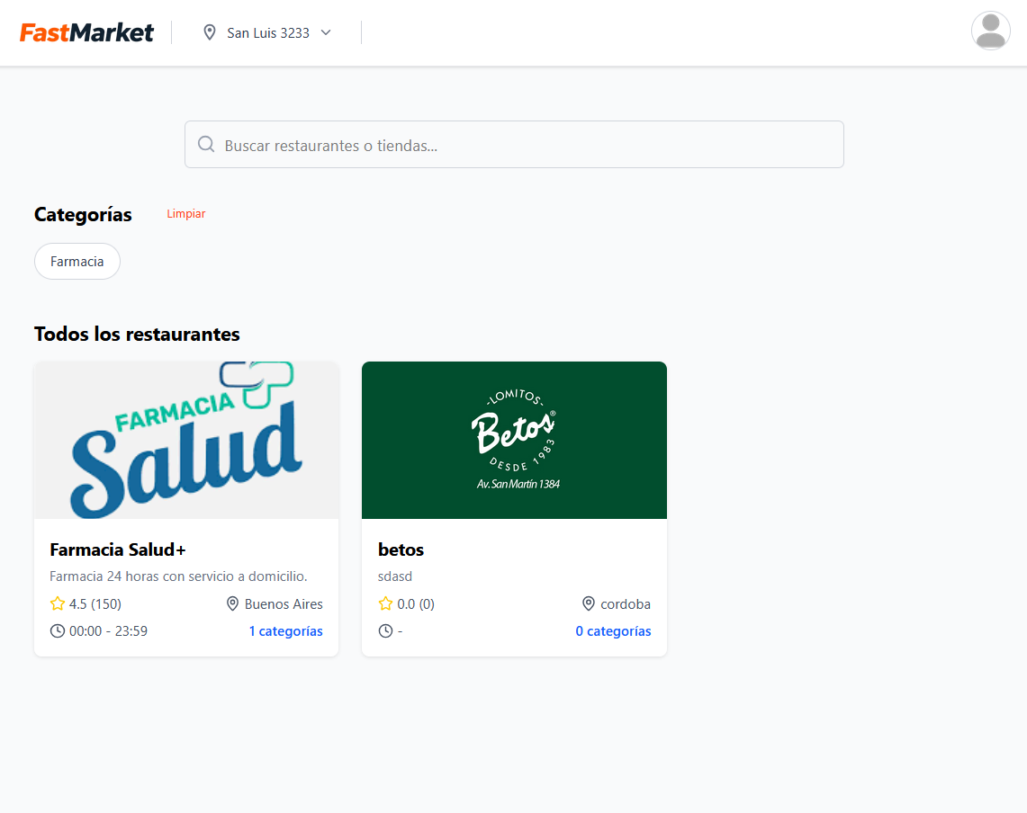 Fast Market Interface
