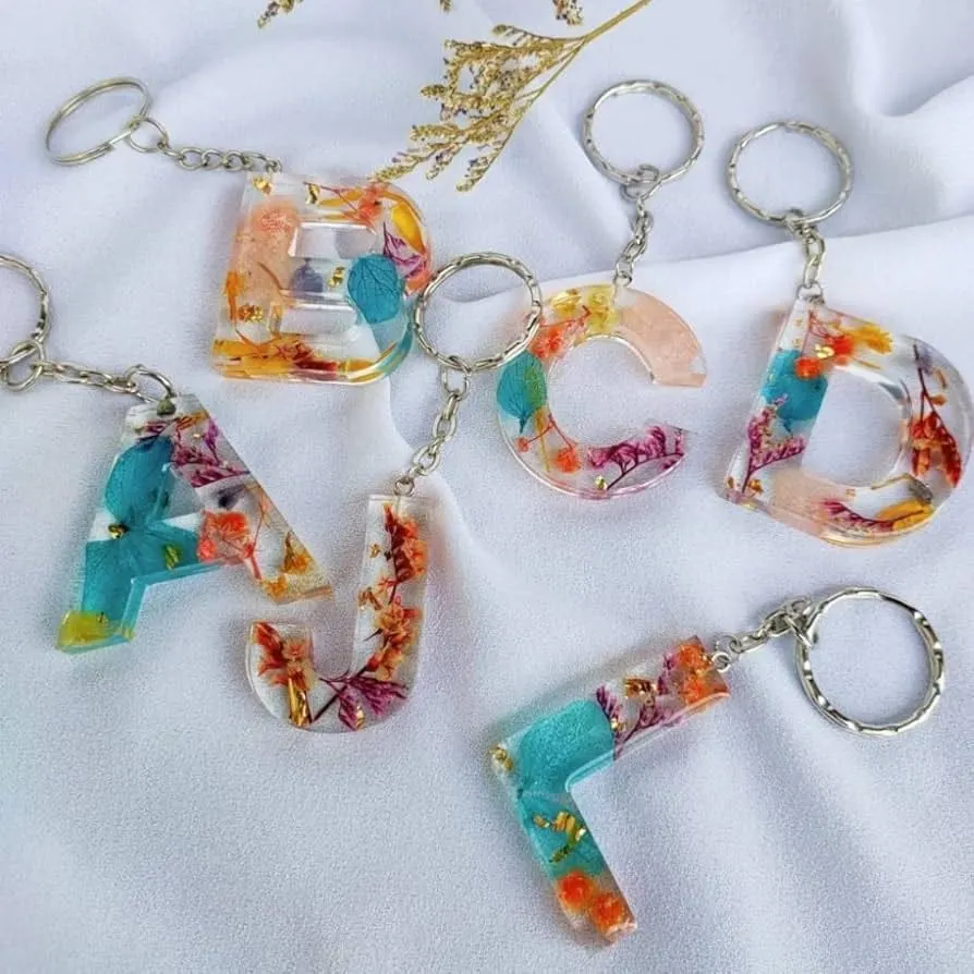 Resin Art Keychain Set