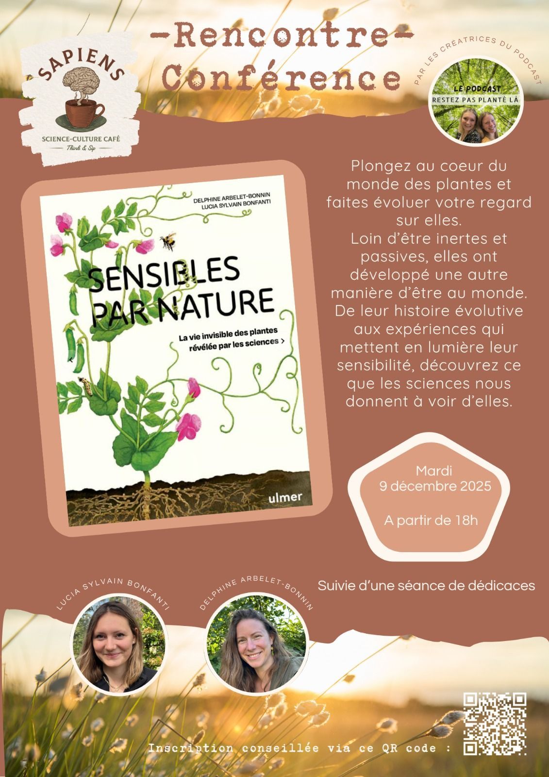 Rencontre autour du livre "Sensibles par nature"