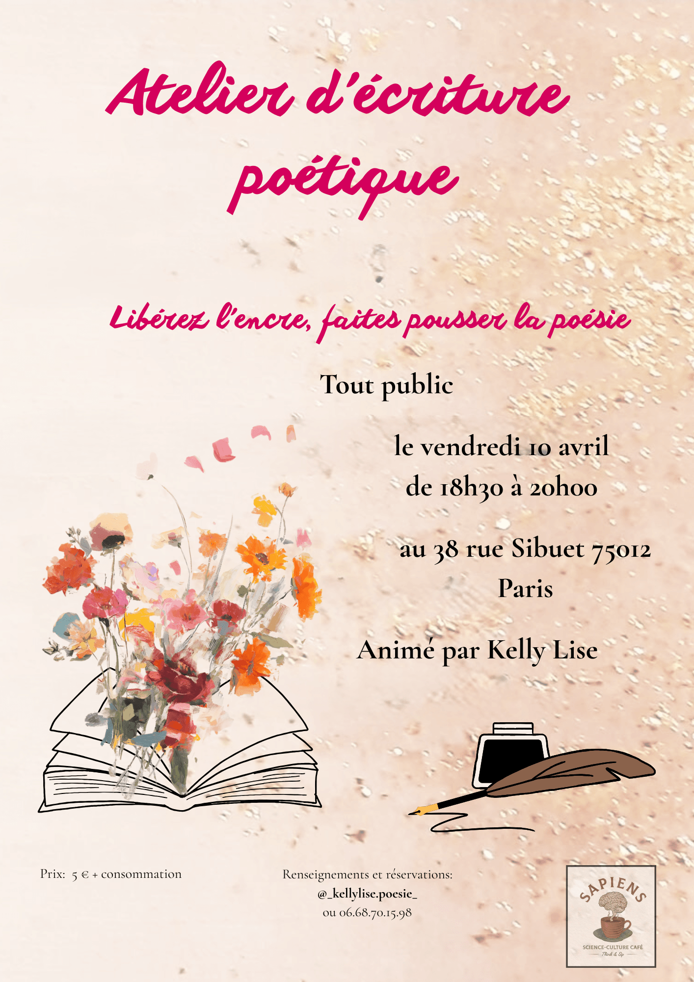 Atelier d'écriture poétique