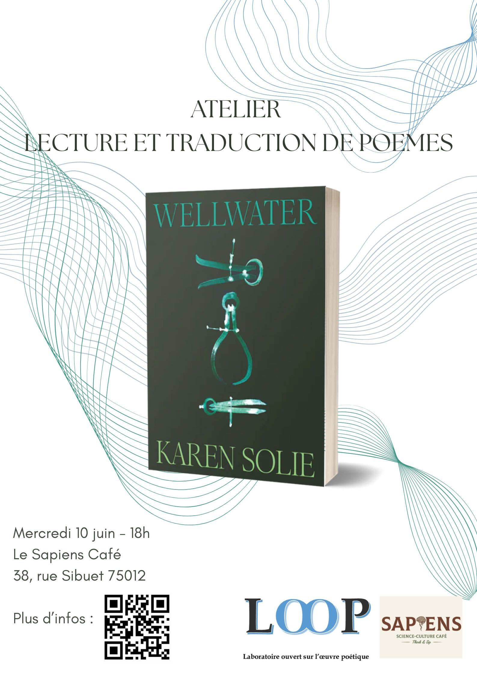 Atelier de lecture et de traduction de poèmes autour de Wellwater de Karen Solie