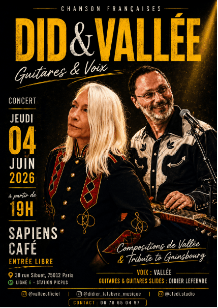 DID et VALLÉE Chansons françaises, guitares et voix