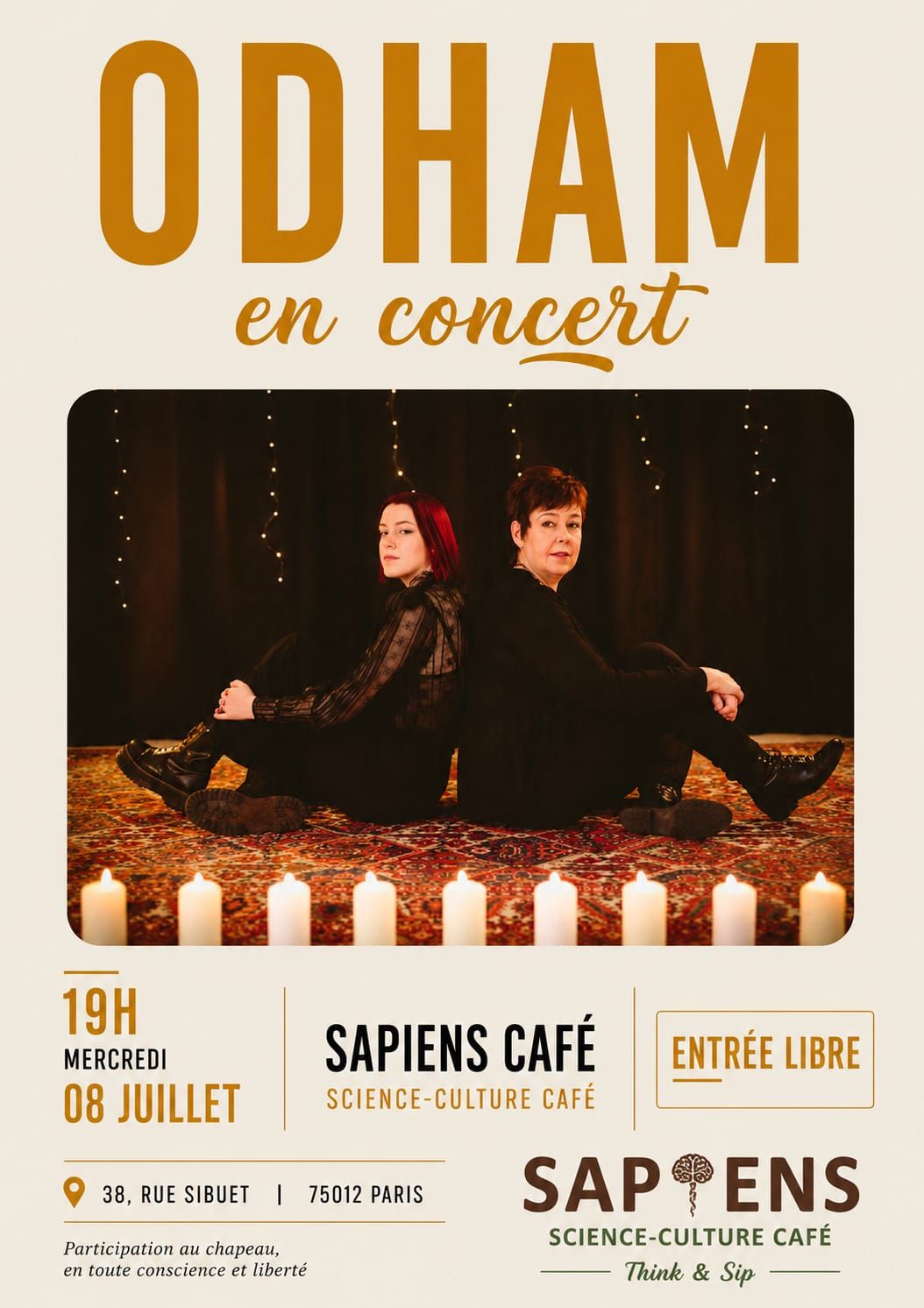ODHAM en concert au Sapiens Café