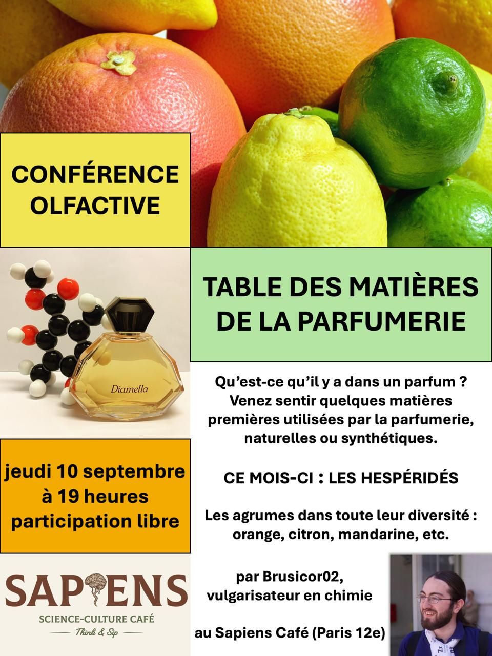 Table des matières premières de la parfumerie "Saison 2"