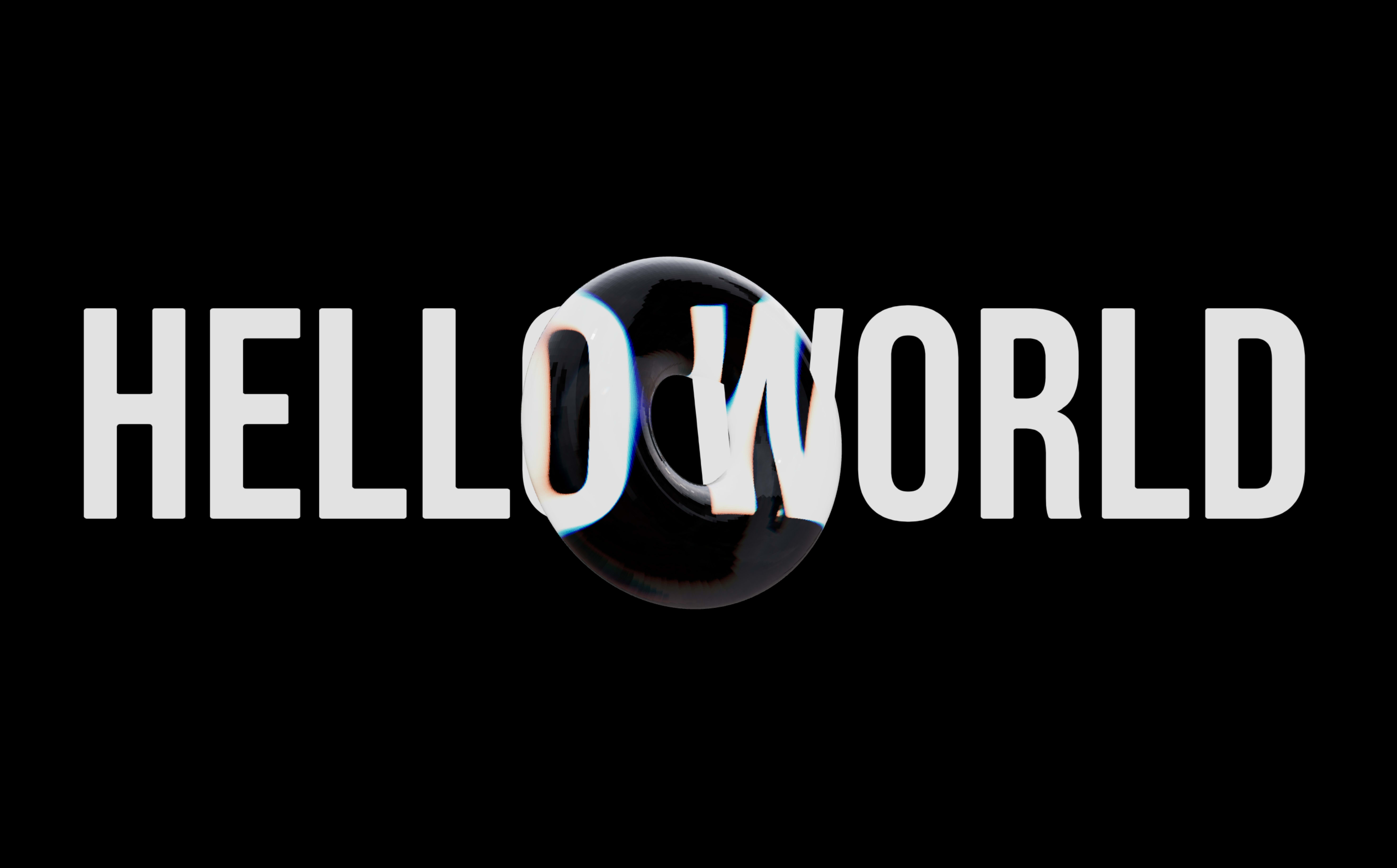 3D Glass Effect On Text