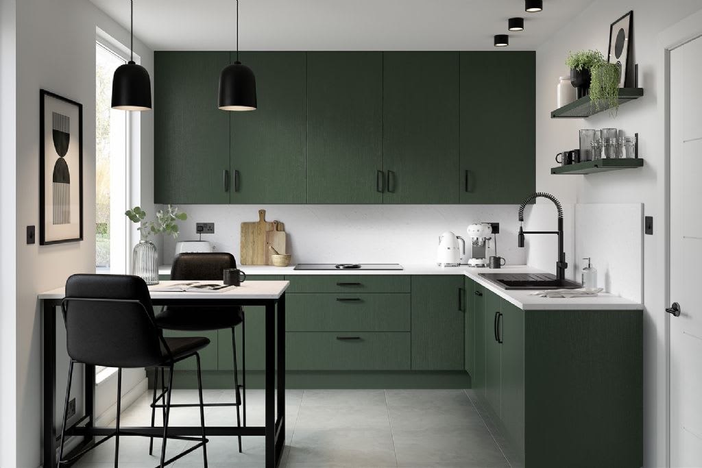 Economique Mather Kitchen Legno Eergreen