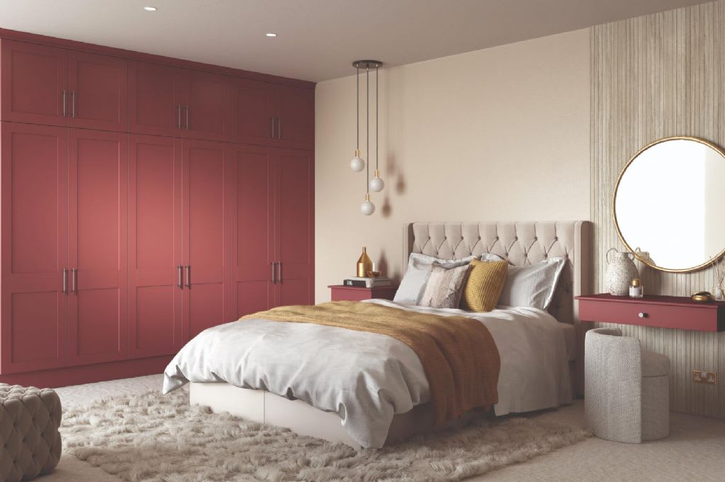 Elite Made To Measure Bedroom Allerford Superior Matt Tuscan Red