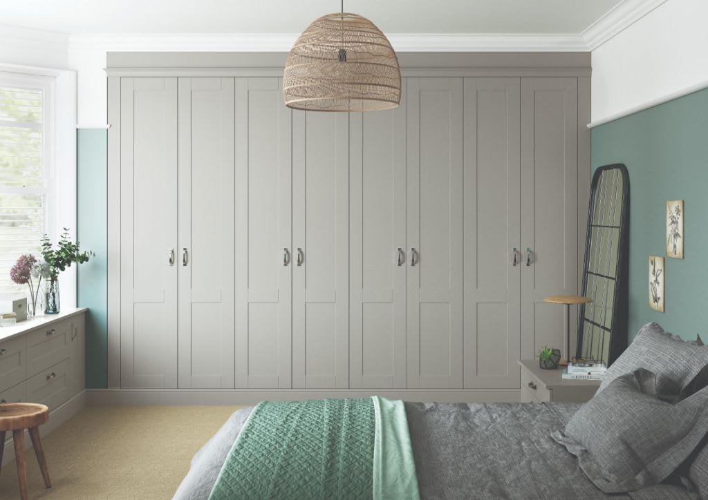 Elite Made To Measure Bedroom Belfast Shaker Pebble
