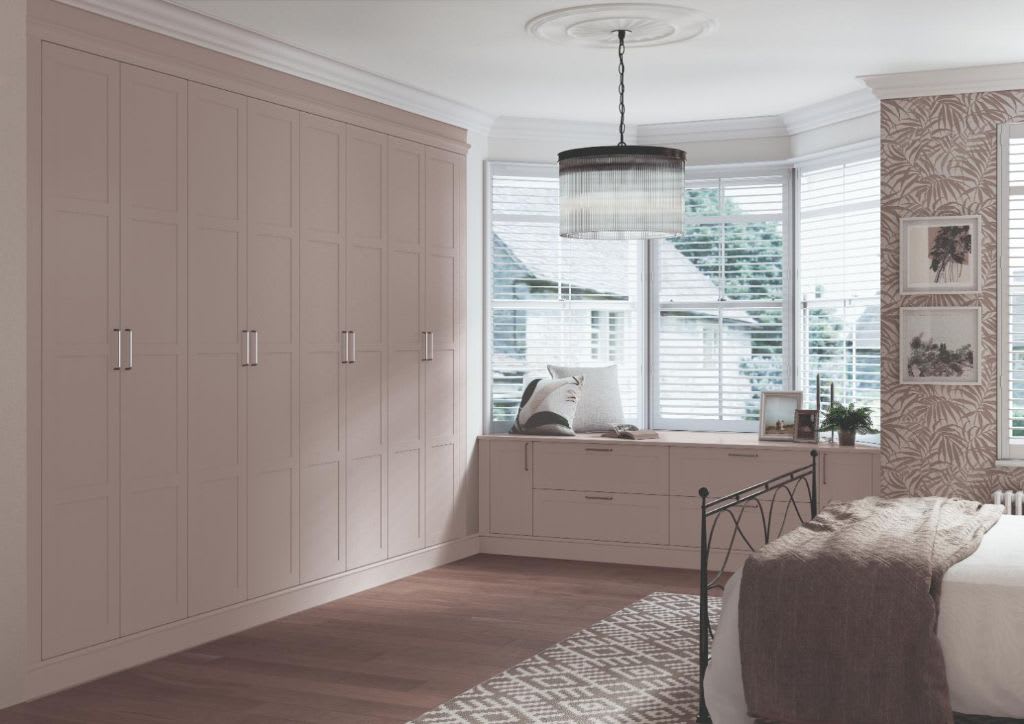 Elite Made To Measure Bedroom Melrose 4 Panel Light Grey