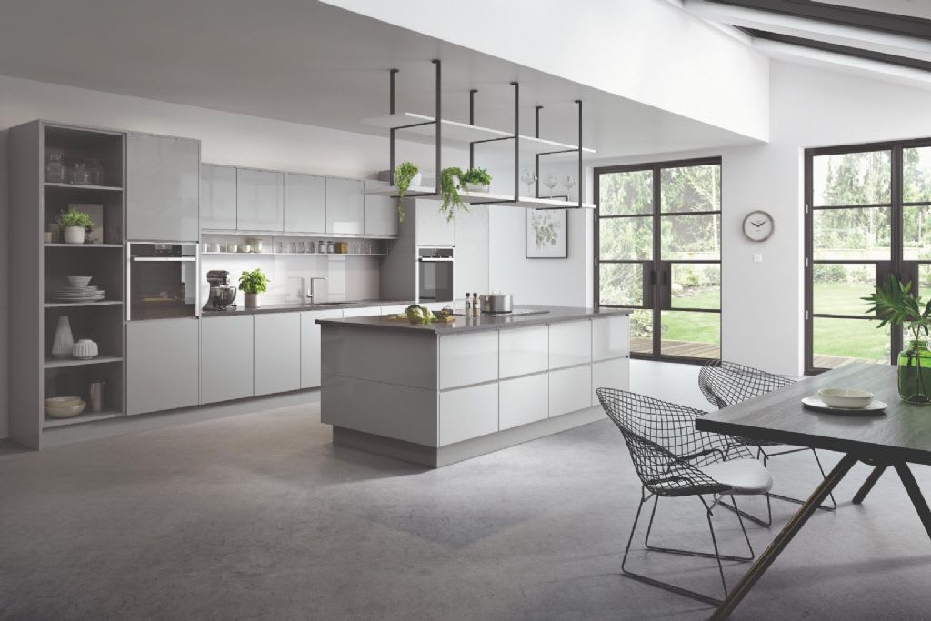 Elite Made To Measure Kitchen Alaska Gloss LIght Grey