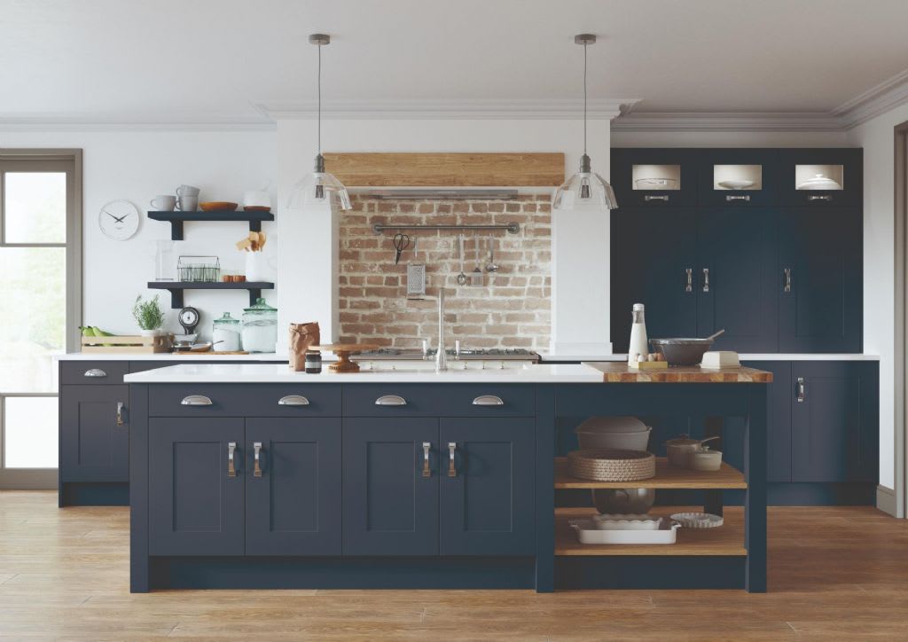 Elite Made To Measure Kitchen Athlone Marine Blue