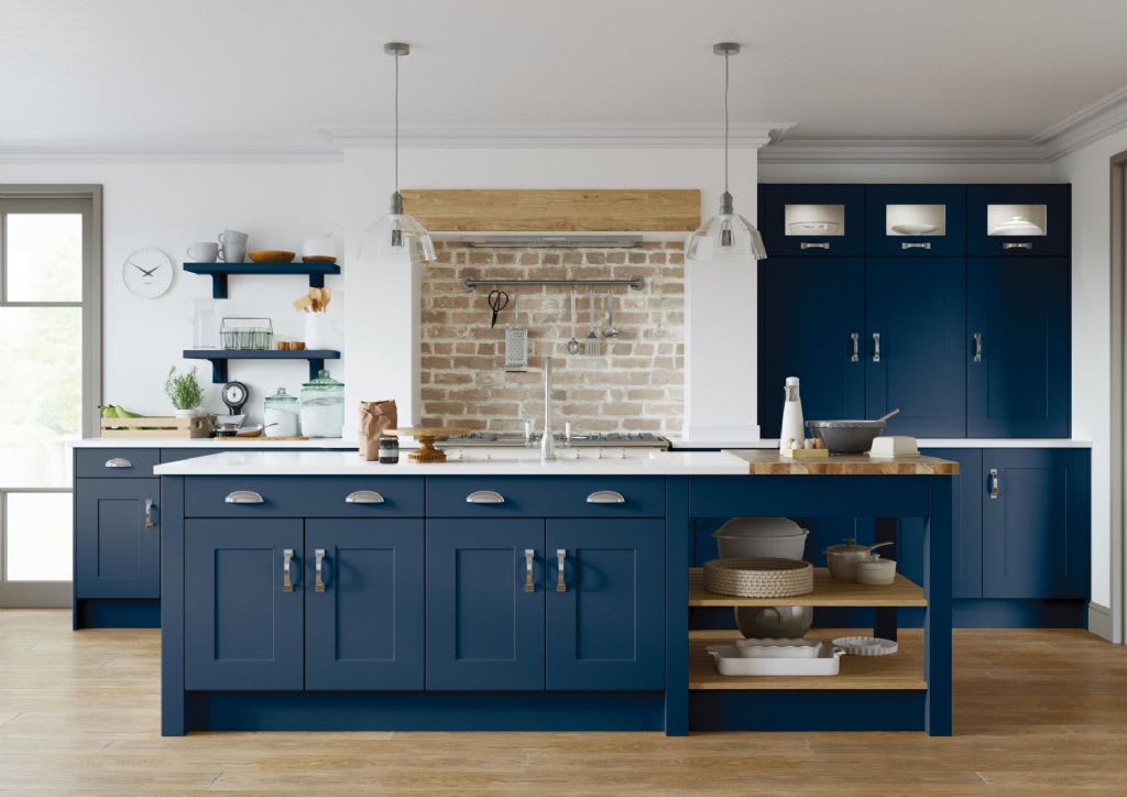 Elite Made To Measure Kitchen Athlone Matt Marine Blue