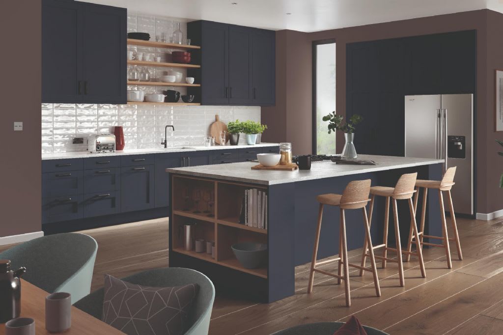 Elite Made To Measure Kitchen Basel Marine Blue