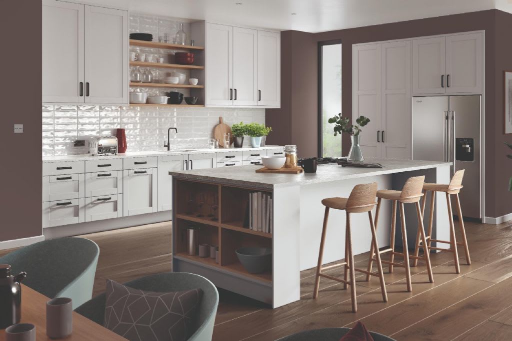 Elite Made To Measure Kitchen Basel White Grey