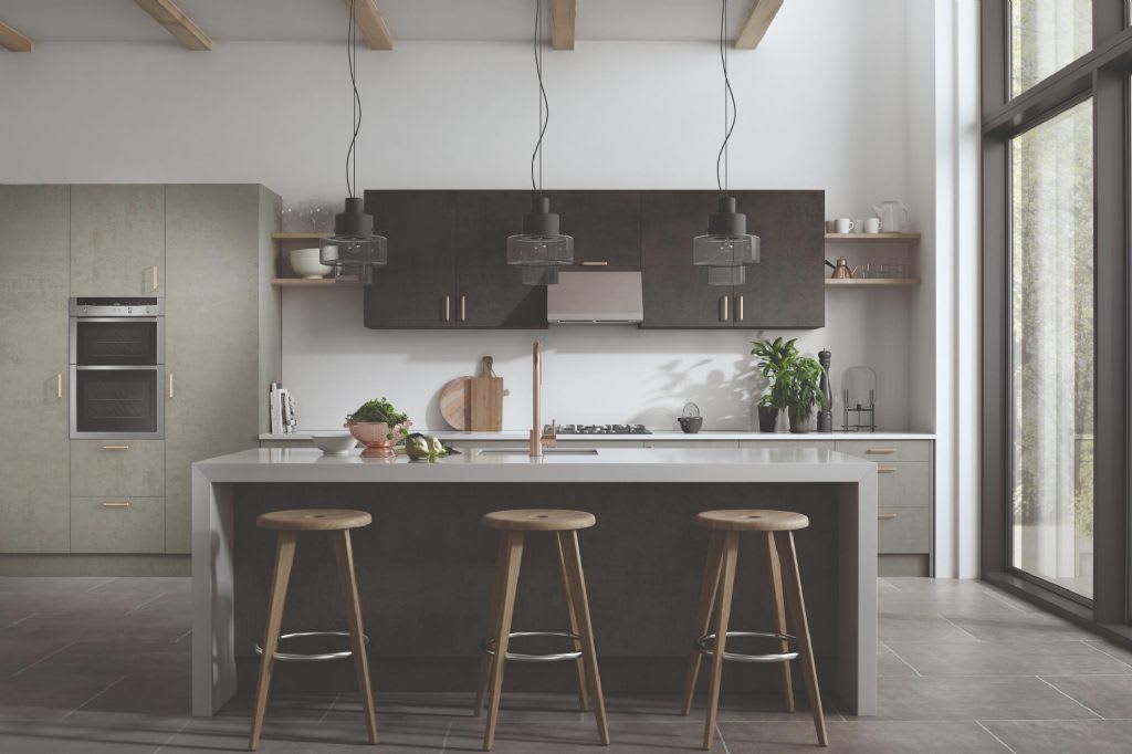 Elite Made To Measure Kitchen Cutler Dark-Concrete-Light-Concrete