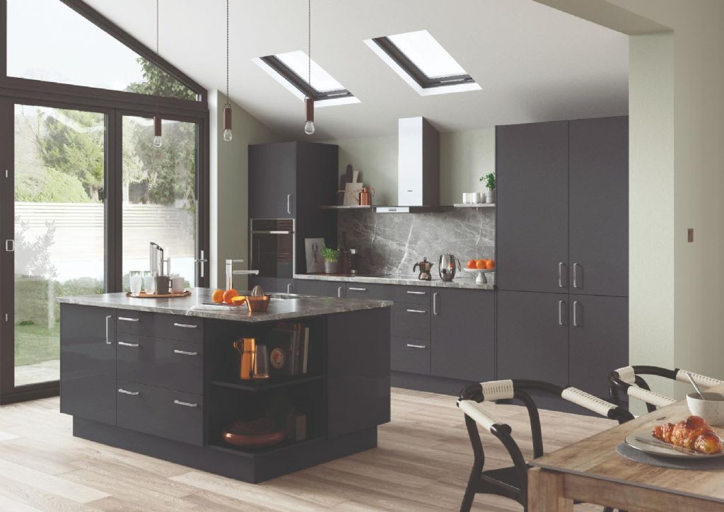 Elite Made To Measure Kitchen Cutler Gloss-Metallic-Anthracite