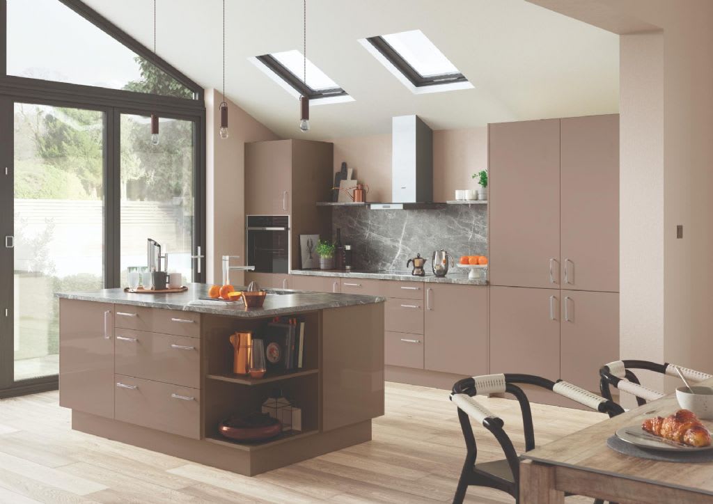 Elite Made To Measure Kitchen Cutler Gloss-Stone-Grey