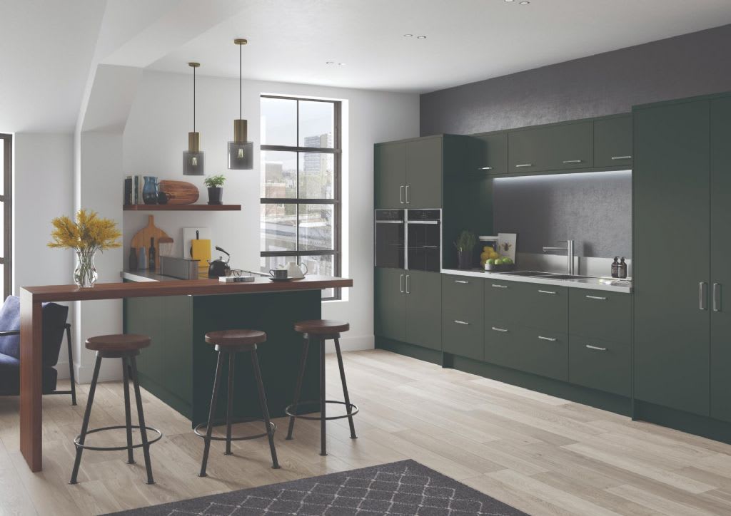 Elite Made To Measure Kitchen Cutler Heritage-Green