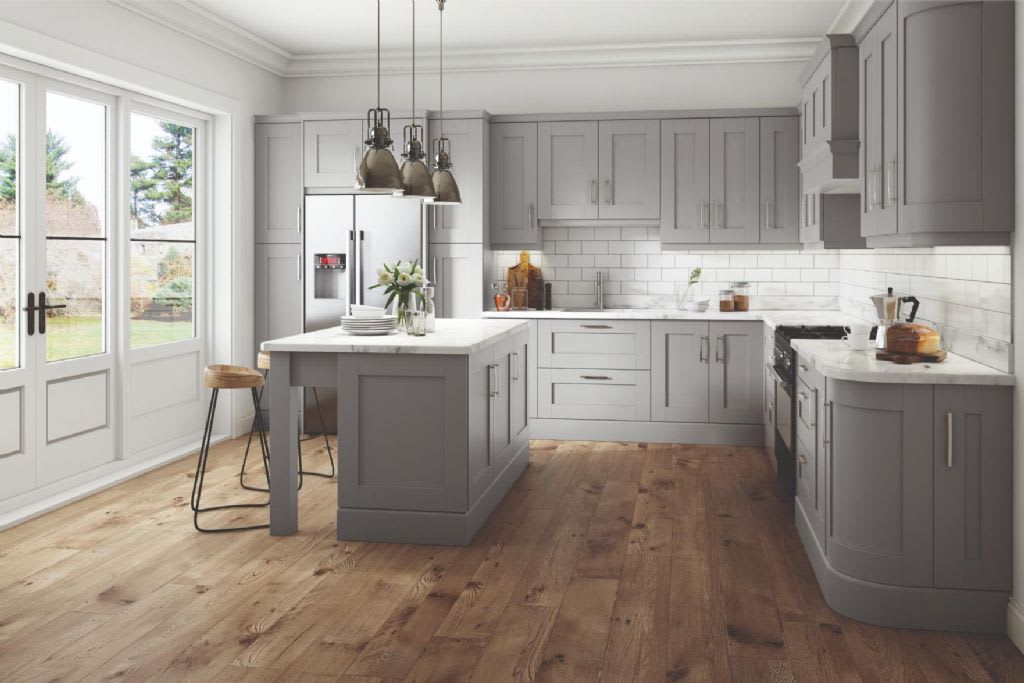 Elite Made To Measure Kitchen Hillwell Light Grey